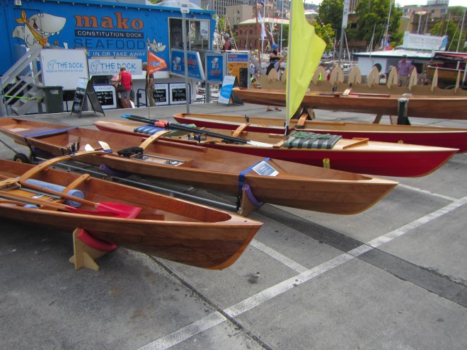Great line up of the Derwent Skiffs, Julian rowed one of these the entire Raid.