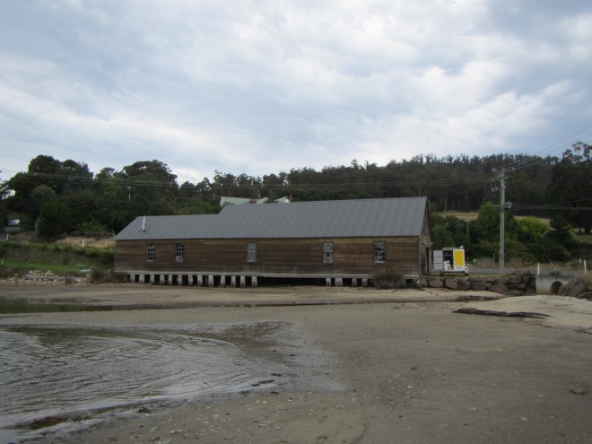 Brooks Bay, Old apple packing shed, home for the night.
