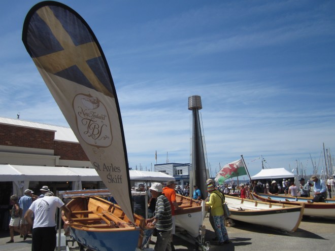 New Zealand Traditional Boat Building School and the St Ayles on display.