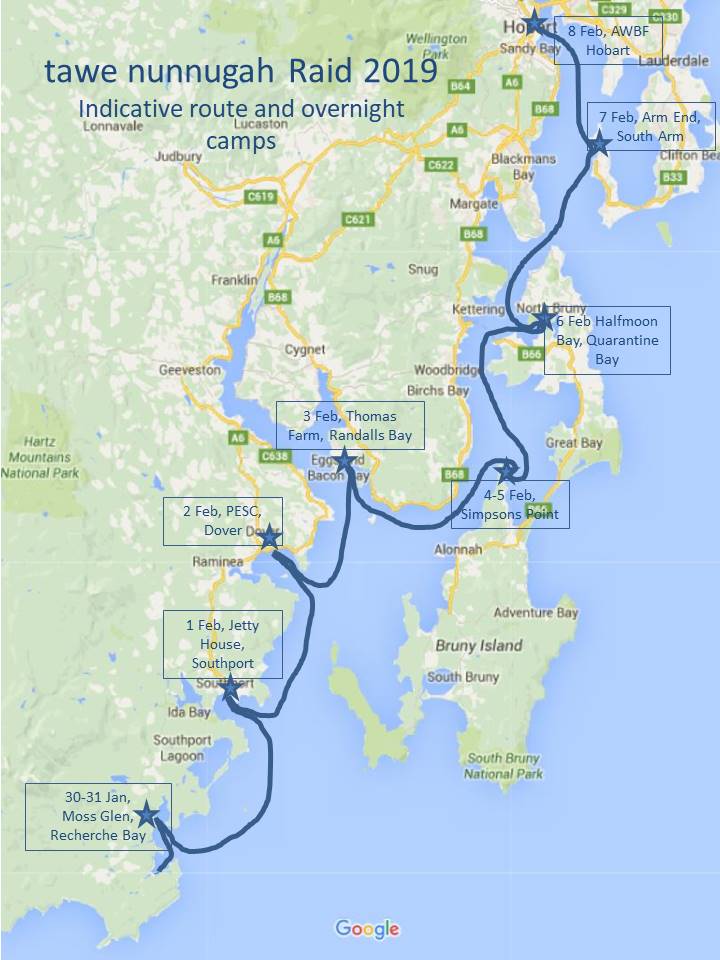 tn19 route - indicative route